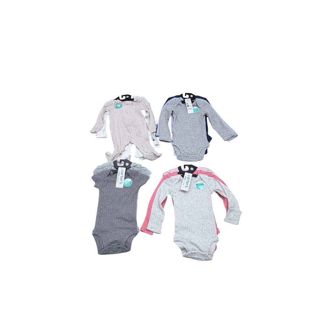 Child of Mine by Carters‎ Baby Bodysuit and Sleep Play Bundle Newborn 0-3M 10pc
